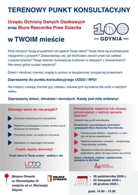 Obraz do artykułu: Prywatność i prawa dziecka w jednym miejscu. W Gdyni ruszy punkt konsultacyjny