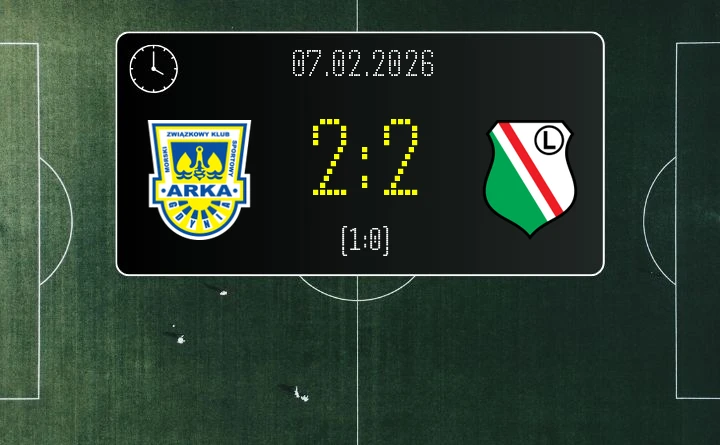 Arka Gdynia - Legia Warszawa - szalone widowisko w Ekstraklasie kończy się remisem 2:2
