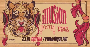 TRASA ILLUSION, HOSTIA, IRON HEAD w Gdyni. Głośny koncertowy wieczór w Podwórko.Art